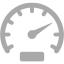 dark gray speedometer icon