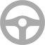 dark gray steering wheel icon