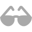 dark gray sun glasses icon