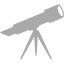 dark gray telescope icon