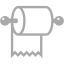 dark gray toilet paper icon