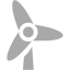 dark gray wind turbine icon