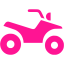 deep pink 4 wheeler icon