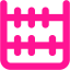 deep pink abacus icon