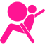 deep pink airbag icon