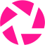 deep pink aperture icon