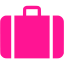 deep pink baggage icon