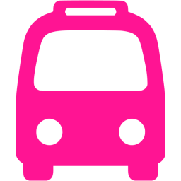 Deep Pink Bus 3 Icon Free Deep Pink Bus Icons