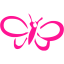 deep pink butterfly 3 icon