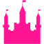 deep pink castle icon