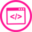 deep pink code optimization 3 icon