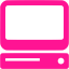 deep pink computer icon