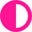 deep pink contrast icon