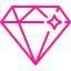 deep pink diamond icon