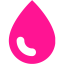 deep pink droplet icon