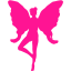 deep pink faery icon