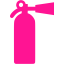 deep pink fire extinguisher icon