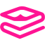 deep pink foil space blanket icon