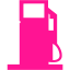 deep pink gas station icon