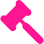 deep pink gavel 2 icon