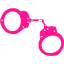 deep pink handcuffs icon