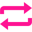 deep pink loop icon