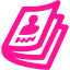 deep pink magazine icon