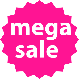 Deep Pink Mega Sale Badge Icon Free Deep Pink Badge Icons