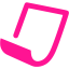 deep pink paper icon