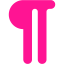 deep pink pi icon