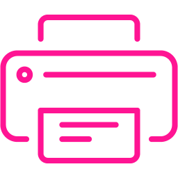 Deep Pink Printer 4 Icon Free Deep Pink Printer Icons