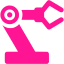 deep pink robot icon