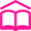 deep pink school icon