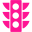 deep pink semaphore 4 icon