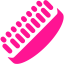 deep pink shoe brush icon