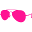 deep pink sunglasses icon