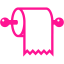 deep pink toilet paper 2 icon