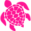 deep pink turtle icon