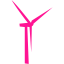 deep pink windmill icon