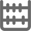 dim gray abacus icon