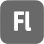 dim gray adobe fl icon