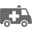 dim gray ambulance icon