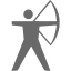 dim gray archery icon