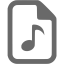 dim gray audio file 3 icon