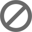 dim gray ban icon