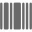 dim gray barcode icon