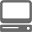 dim gray computer icon