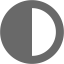 dim gray contrast icon