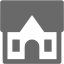 dim gray cottage icon