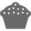 dim gray cupcake 5 icon